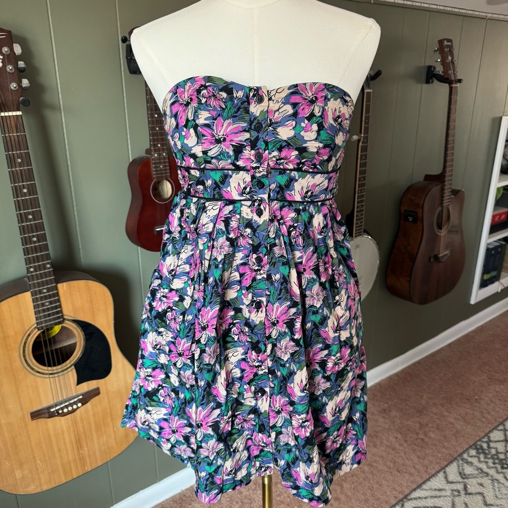 Target Strapless Floral Bandeau Dress